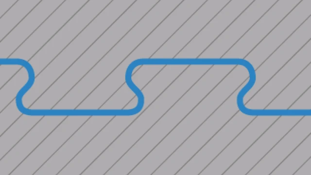 Połączenie puzzlowe z lekko zaokrąglonym sfazowaniem