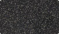 Próbka koloru Jasnoszary nakrapiany WARCO dla nawierzchni dwukolorowych z czarnego granulatu gumowego SBR z domieszką 10% szarego EPDM.