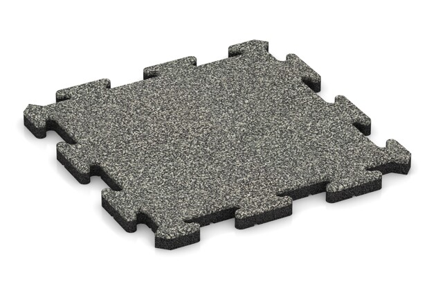 Mata amortyzująca - puzzle von WARCO im Farbdesign Klasyczny granit mit den Abmessungen 500 x 500 x 30 mm. Produktfoto von Artikel 2628 in der Aufsicht von schräg vorne.