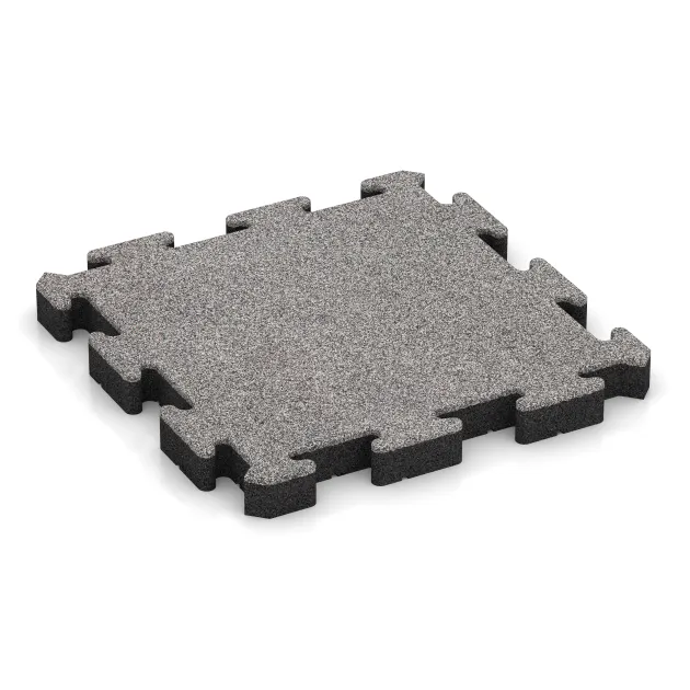Mata Ochronna Fitness von WARCO im Farbdesign Szary melanż mit den Abmessungen 500 x 500 x 50 mm. Produktfoto von Artikel 4560 in der Aufsicht von schräg vorne.