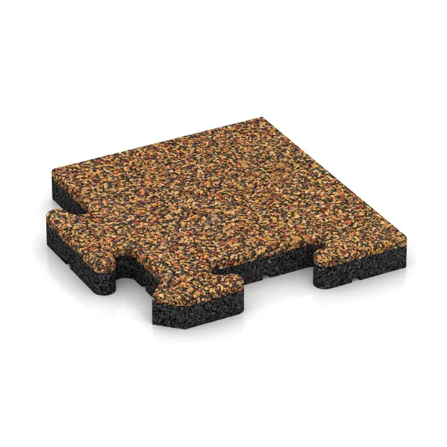 Płyta narożna von WARCO im Farbdesign Terakota mit den Abmessungen 235 x 235 x 30 mm. Produktfoto von Artikel 4878 in der Aufsicht von schräg vorne.