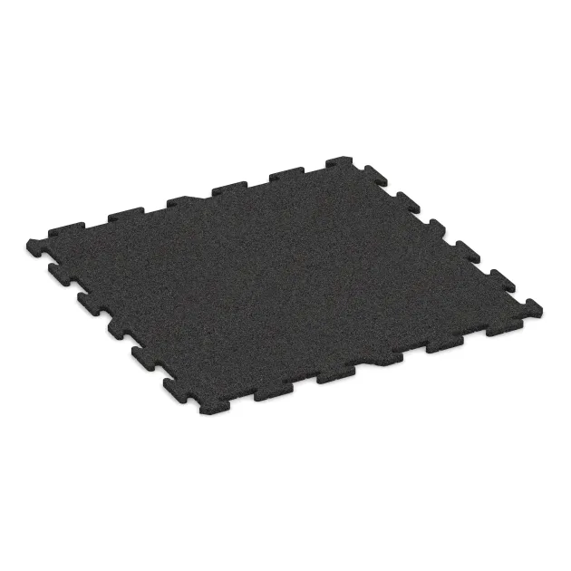 Nawierzchnia sportowa dla psów HD von WARCO im Farbdesign Antracyt mit den Abmessungen 1000 x 1000 x 18 mm. Produktfoto von Artikel 3959 in der Aufsicht von schräg vorne.