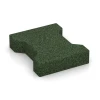 Kostka brukowa gumowa von WARCO im Farbdesign Zielony trawiasty mit den Abmessungen 20 x 16,5 x 4,3 cm | 0,0278 m². Produktfoto von Artikel 3605 in der Aufsicht von schräg vorne.