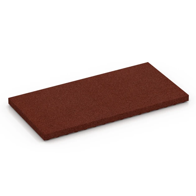 Stallplatte Luxus von WARCO im Farbdesign Czerwony ceglasty mit den Abmessungen 100 x 50 x 5 cm. Produktfoto von Artikel 6649 in der Aufsicht von schräg vorne.