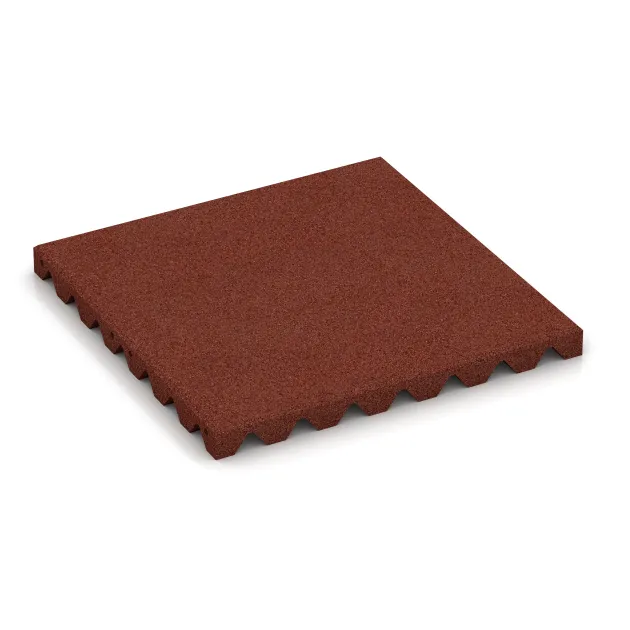 Płyta podłogowa dla psów von WARCO im Farbdesign Czerwony ceglasty mit den Abmessungen 500 x 500 x 40 mm. Produktfoto von Artikel 3984 in der Aufsicht von schräg vorne.