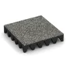 Mata bezpieczeństwa na plac zabaw 10 cm - EN 1177 ≤ 300 cm von WARCO im Farbdesign Klasyczny granit mit den Abmessungen 500 x 500 x 100 mm. Produktfoto von Artikel 5644 in der Aufsicht von schräg vorne.