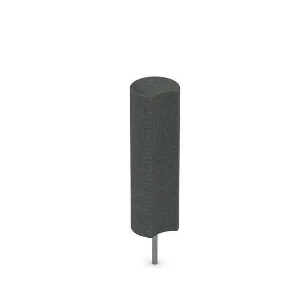 Elastyczna palisada von WARCO im Farbdesign Szary łupkowy mit den Abmessungen ø 250 x 800 mm. Produktfoto von Artikel 2565 in der Aufsicht von schräg vorne.
