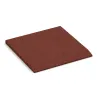 Płyta obrzeżowa (bok w kszałcie klina) von WARCO im Farbdesign Czerwony ceglasty mit den Abmessungen 500 x 500 x 30 mm. Produktfoto von Artikel 0420 in der Aufsicht von schräg vorne.