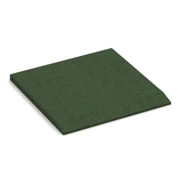 Płyta obrzeżowa (bok w kszałcie klina) von WARCO im Farbdesign Zielony trawiasty mit den Abmessungen 500 x 500 x 30 mm. Produktfoto von Artikel 0423 in der Aufsicht von schräg vorne.