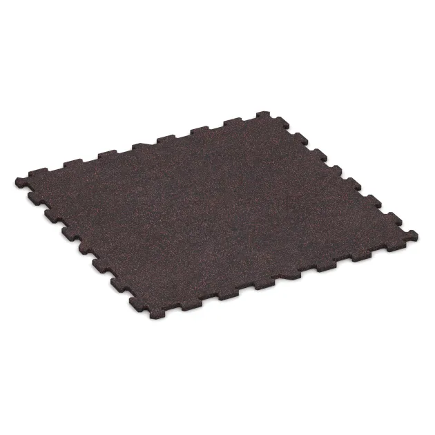 Pokrycie schodów von WARCO im Farbdesign Czerwony lekko nakrapiany mit den Abmessungen 970 x 970 x 16 mm. Produktfoto von Artikel 1110 in der Aufsicht von schräg vorne.