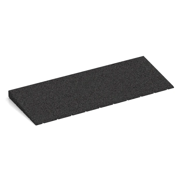 Rampa progowa 75 cm von WARCO im Farbdesign Antracyt mit den Abmessungen 75 x 30 cm | 8 < 40 mm. Produktfoto von Artikel 2428 in der Aufsicht von schräg vorne.
