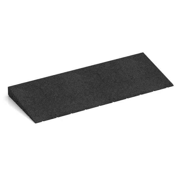 Rampa progowa 75 cm von WARCO im Farbdesign Antracyt mit den Abmessungen 75 x 30 cm | 8 < 50 mm. Produktfoto von Artikel 2508 in der Aufsicht von schräg vorne.