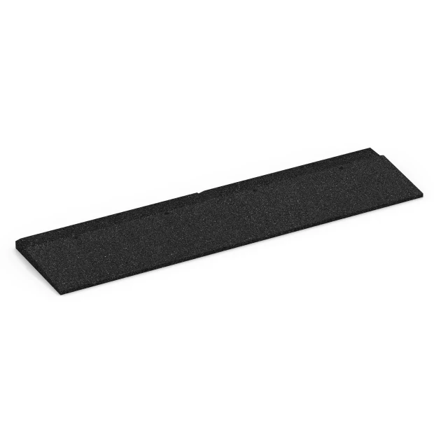 Najazd progowy von WARCO im Farbdesign Antracyt mit den Abmessungen 100 × 25 cm | 1 < 3 cm. Produktfoto von Artikel 6595 in der Aufsicht von schräg vorne.
