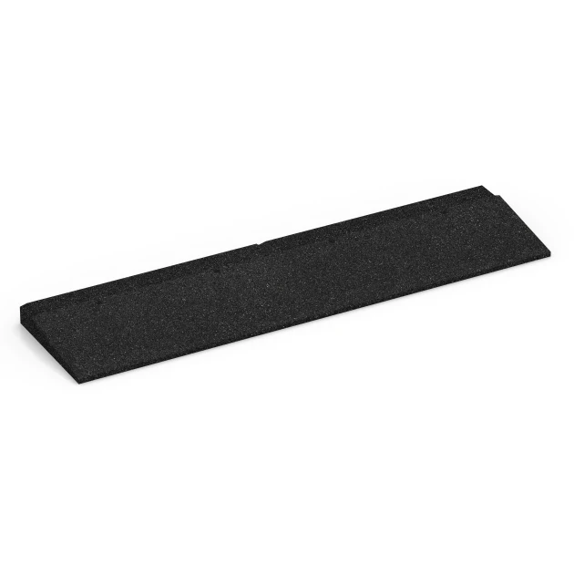 Najazd progowy von WARCO im Farbdesign Antracyt mit den Abmessungen 100 × 25 cm | 1 < 4 cm. Produktfoto von Artikel 6596 in der Aufsicht von schräg vorne.