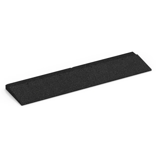 Najazd progowy von WARCO im Farbdesign Antracyt mit den Abmessungen 100 × 25 cm | 1 < 4,5 cm. Produktfoto von Artikel 6597 in der Aufsicht von schräg vorne.