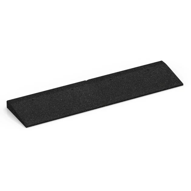 Najazd progowy von WARCO im Farbdesign Antracyt mit den Abmessungen 100 × 25 cm | 1 < 5 cm. Produktfoto von Artikel 6598 in der Aufsicht von schräg vorne.