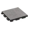 Nawierzchnia Fitness Płyty Gumowe Classic von WARCO im Farbdesign Szary melanż mit den Abmessungen 500 x 500 x 40 mm. Produktfoto von Artikel 4626 in der Aufsicht von schräg vorne.