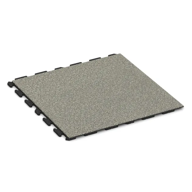 Nawierzchnia na place zabaw von WARCO im Farbdesign Jasny granit mit den Abmessungen 1000 x 1000 x 30 mm. Produktfoto von Artikel 1572 in der Aufsicht von schräg vorne.