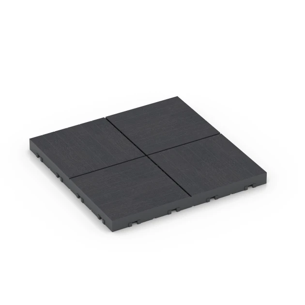 Mozaika – Płytki tarasowe von WARCO im Farbdesign Łupek mit den Abmessungen 30 x 30 x 2 cm. Produktfoto von Artikel 6347 in der Aufsicht von schräg vorne.