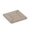 Wzór kasetonowy – Płytki tarasowe von WARCO im Farbdesign Wanilia mit den Abmessungen 30 x 30 x 2 cm. Produktfoto von Artikel 6350 in der Aufsicht von schräg vorne.