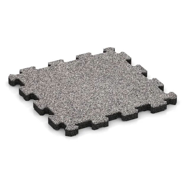 Płytka schodowa von WARCO im Farbdesign Szary melanż mit den Abmessungen 306 x 306 x 20 mm. Produktfoto von Artikel 5440 in der Aufsicht von schräg vorne.