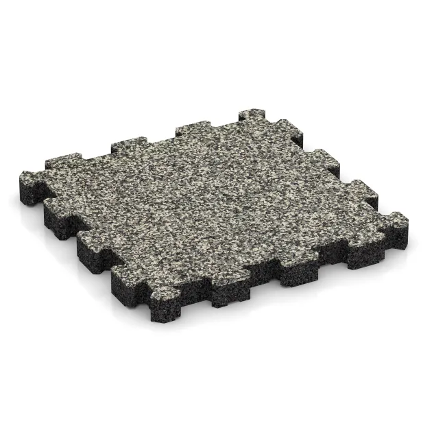 Płytka na obrzeża basenu bezfugowa von WARCO im Farbdesign Jasny granit mit den Abmessungen 306 x 306 x 30 mm. Produktfoto von Artikel 6106 in der Aufsicht von schräg vorne.