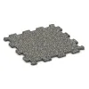 Nawierzchnia Fitness Kompakt von WARCO im Farbdesign Klasyczny granit mit den Abmessungen 485 x 485 x 16 mm. Produktfoto von Artikel 0959 in der Aufsicht von schräg vorne.
