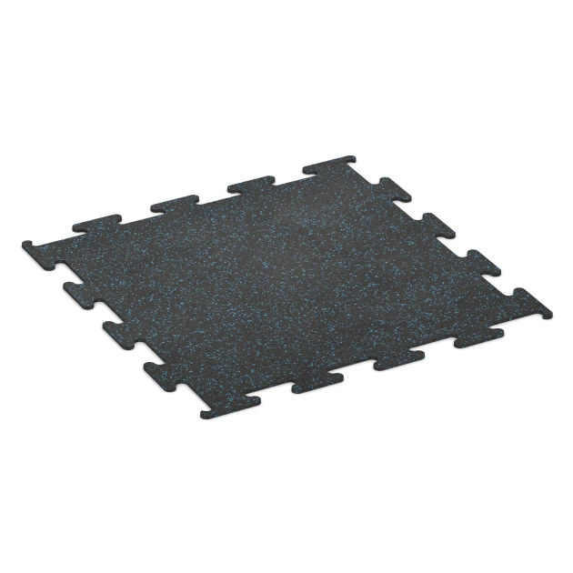 Nawierzchnia Fitness Performance Elite von WARCO im Farbdesign Niebiesko lekko nakrapiany mit den Abmessungen 100 x 100 x 1 cm | 1,00 m². Produktfoto von Artikel 3754 in der Aufsicht von schräg vorne.