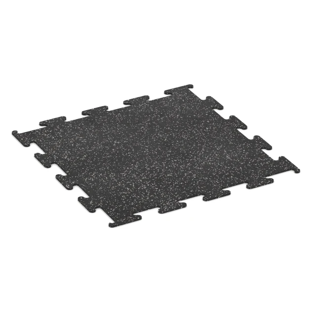 Fitness Performance Elite Nawierzchnia Treningowa von WARCO im Farbdesign Szary lekko nakrapiany mit den Abmessungen 100 x 100 x 1 cm | 1,00 m². Produktfoto von Artikel 3776 in der Aufsicht von schräg vorne.