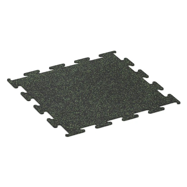 Fitness Performance Elite podłoga sportowa von WARCO im Farbdesign Zielony lekko nakrapiany mit den Abmessungen 100 x 100 x 1 cm | 1,00 m². Produktfoto von Artikel 3755 in der Aufsicht von schräg vorne.