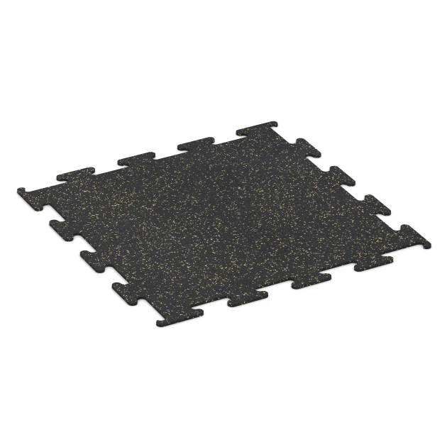 Fitness Performance Elite podłoga sportowa von WARCO im Farbdesign Żółty lekko nakrapiany mit den Abmessungen 100 x 100 x 1 cm | 1,00 m². Produktfoto von Artikel 3752 in der Aufsicht von schräg vorne.