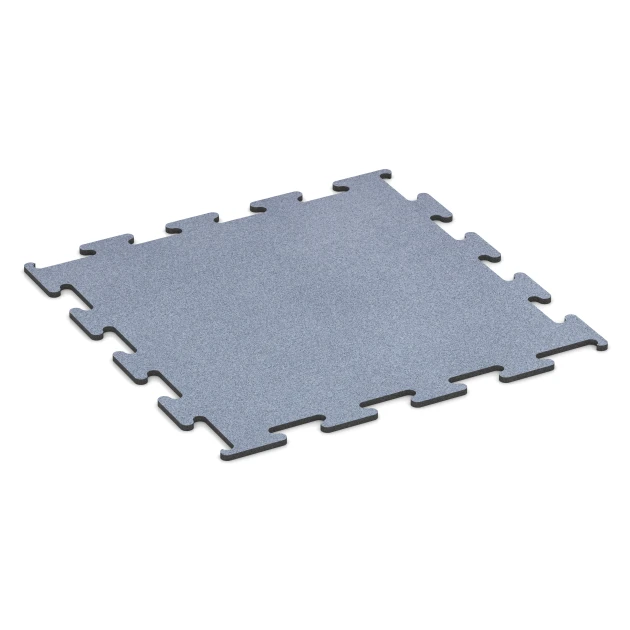 Fitness Performance Elite podłoga sportowa von WARCO im Farbdesign Szary mglisty mit den Abmessungen 100 x 100 x 1,5 cm | 1,00 m². Produktfoto von Artikel 6148 in der Aufsicht von schräg vorne.