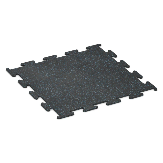 Fitness Performance Elite Nawierzchnia Treningowa von WARCO im Farbdesign Niebiesko lekko nakrapiany mit den Abmessungen 100 x 100 x 1,5 cm | 1,00 m². Produktfoto von Artikel 3758 in der Aufsicht von schräg vorne.