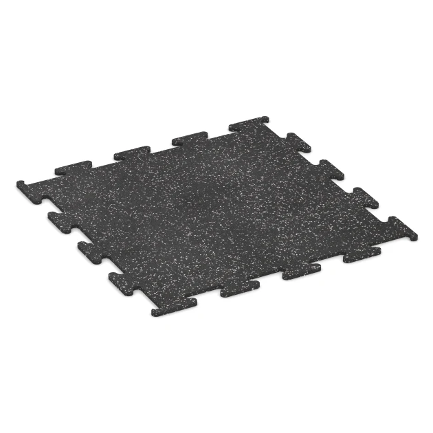 Fitness Performance Elite podłoga sportowa von WARCO im Farbdesign Szary lekko nakrapiany mit den Abmessungen 100 x 100 x 1,5 cm | 1,00 m². Produktfoto von Artikel 3777 in der Aufsicht von schräg vorne.