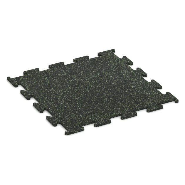 Fitness Performance Elite Nawierzchnia Treningowa von WARCO im Farbdesign Zielony lekko nakrapiany mit den Abmessungen 100 x 100 x 2 cm | 1,00 m². Produktfoto von Artikel 6979 in der Aufsicht von schräg vorne.