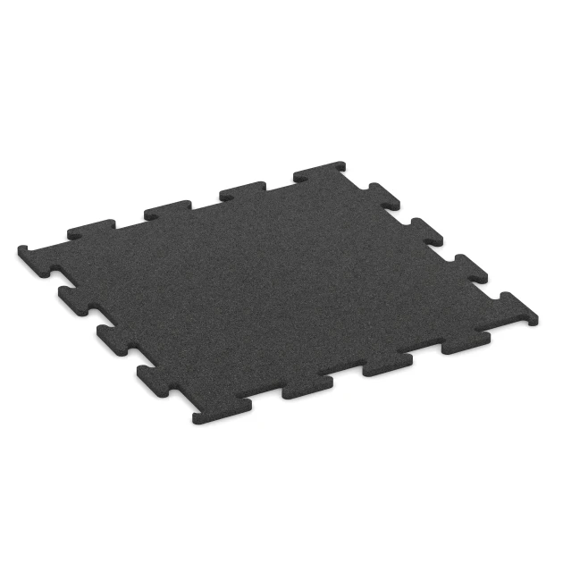 Fitness Performance Elite Nawierzchnia Treningowa von WARCO im Farbdesign Antracyt mit den Abmessungen 50 x 50 x 1 cm | 0,25 m². Produktfoto von Artikel 3749 in der Aufsicht von schräg vorne.