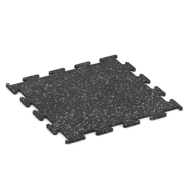 Fitness Performance Elite podłoga sportowa von WARCO im Farbdesign Szary lekko nakrapiany mit den Abmessungen 50 x 50 x 1 cm | 0,25 m². Produktfoto von Artikel 3779 in der Aufsicht von schräg vorne.