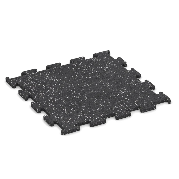 Fitness Performance Elite podłoga sportowa von WARCO im Farbdesign Szary lekko nakrapiany mit den Abmessungen 50 x 50 x 1,5 cm | 0,25 m². Produktfoto von Artikel 3780 in der Aufsicht von schräg vorne.