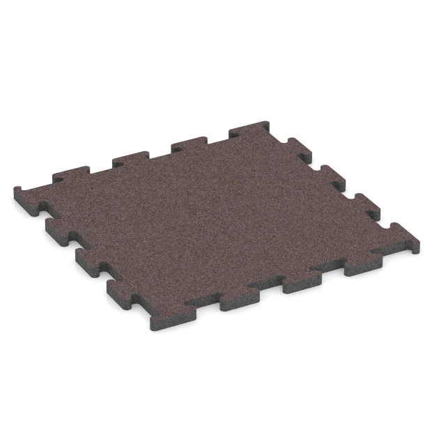 Fitness Performance Elite podłoga sportowa von WARCO im Farbdesign Czerwień mineralna mit den Abmessungen 50 x 50 x 2 cm | 0,25 m². Produktfoto von Artikel 6155 in der Aufsicht von schräg vorne.