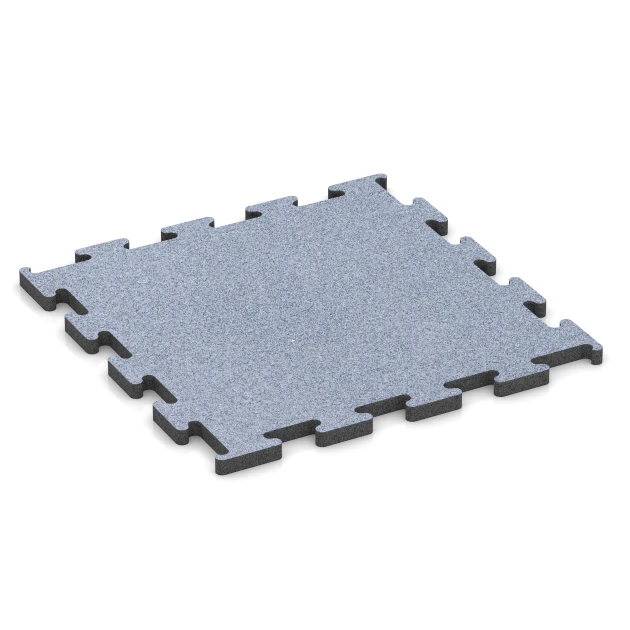 Fitness Performance Elite podłoga sportowa von WARCO im Farbdesign Szary mglisty mit den Abmessungen 50 x 50 x 2 cm | 0,25 m². Produktfoto von Artikel 6156 in der Aufsicht von schräg vorne.