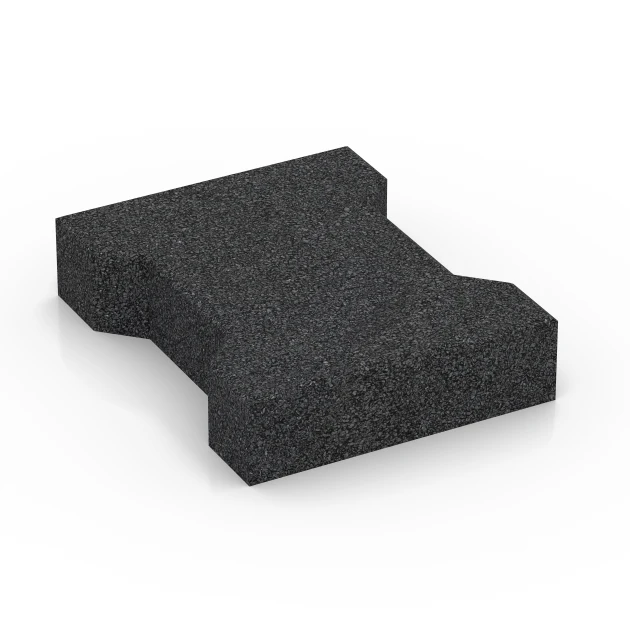 Kostka brukowa von WARCO im Farbdesign Antracyt mit den Abmessungen 20 x 16,5 x 4,5 cm | 0,0278 m². Produktfoto von Artikel 7068 in der Aufsicht von schräg vorne.