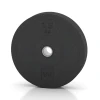 Bumper Plate von WARCO im Farbdesign Antracyt mit den Abmessungen 15 kg | ø 45,4 x 8,61 cm. Produktfoto von Artikel 6086 in der Aufsicht von schräg vorne.