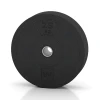 Bumper Plate Slim von WARCO im Farbdesign Antracyt mit den Abmessungen 25 kg | ø 45,4 x 11,38 cm. Produktfoto von Artikel 6090 in der Aufsicht von schräg vorne.