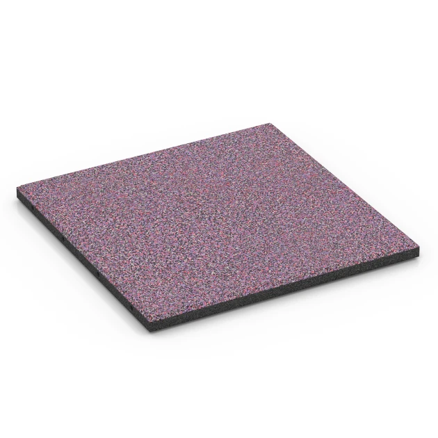 Płyta amortyzująca EPDM – 90 cm von WARCO im Farbdesign Lawenda mit den Abmessungen 50 x 50 x 3 cm | 0,25 m². Produktfoto von Artikel 6418 in der Aufsicht von schräg vorne.