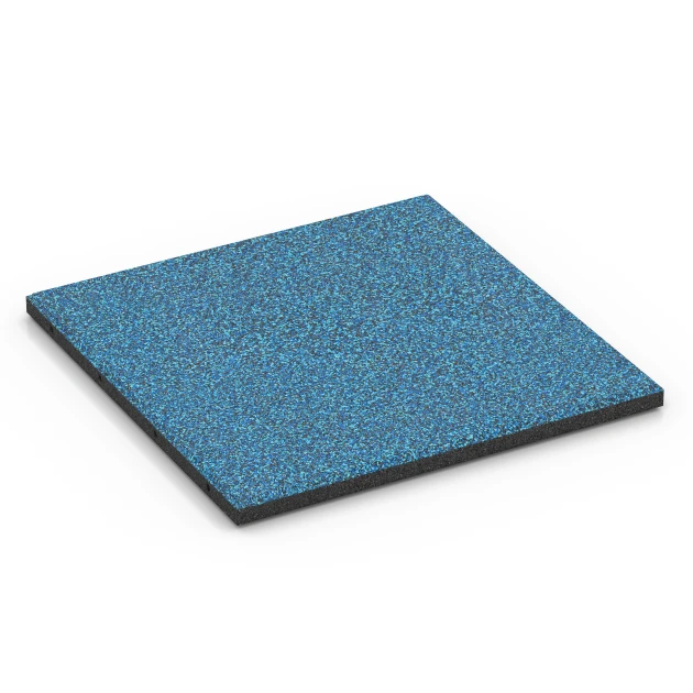 Płyta amortyzująca EPDM – 90 cm von WARCO im Farbdesign Atlantyk mit den Abmessungen 50 x 50 x 3 cm | 0,25 m². Produktfoto von Artikel 6420 in der Aufsicht von schräg vorne.