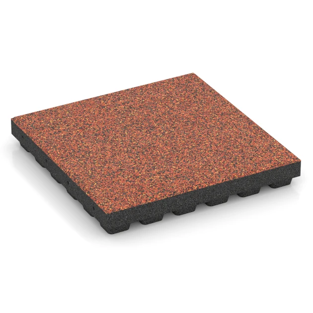 Płyta amortyzująca EPDM – 210 cm von WARCO im Farbdesign Etna mit den Abmessungen 50 x 50 x 7 cm | 0,25 m². Produktfoto von Artikel 6444 in der Aufsicht von schräg vorne.