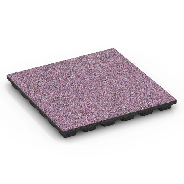 Płyta amortyzująca EPDM – 160 cm von WARCO im Farbdesign Lawenda mit den Abmessungen 50 x 50 x 4,8 cm | 0,25 m². Produktfoto von Artikel 6436 in der Aufsicht von schräg vorne.