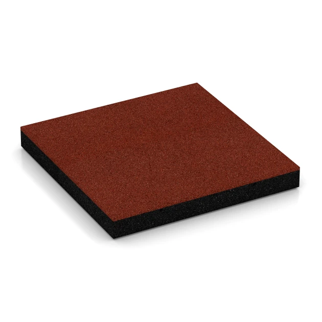 Płyta amortyzująca – 180 cm von WARCO im Farbdesign Czerwony ceglasty mit den Abmessungen 50 x 50 x 6 cm. Produktfoto von Artikel 6266 in der Aufsicht von schräg vorne.