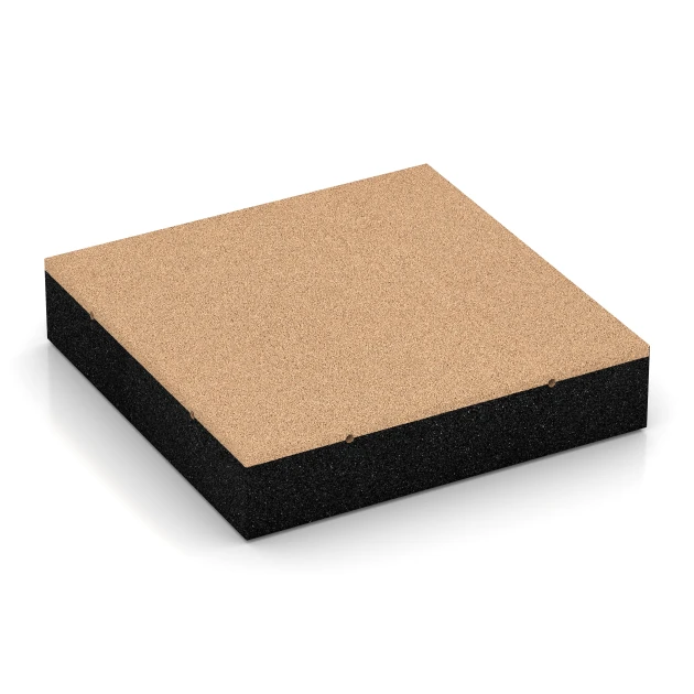 Płyta amortyzująca – 300 cm von WARCO im Farbdesign Beż piaskowy mit den Abmessungen 50 x 50 x 11 cm. Produktfoto von Artikel 6282 in der Aufsicht von schräg vorne.