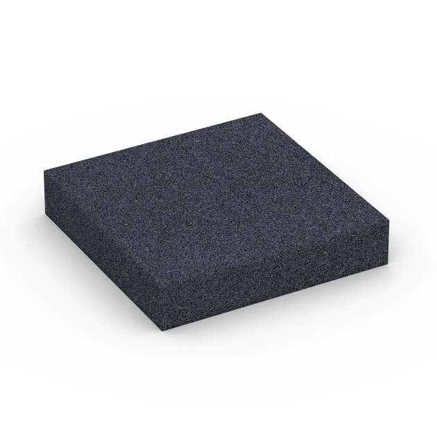Fitness Performance Elite Nawierzchnia Treningowa von WARCO im Farbdesign Antracyt mit den Abmessungen 100 × 100 × 2 cm. Produktfoto von Artikel 6176 in der Aufsicht von schräg vorne.